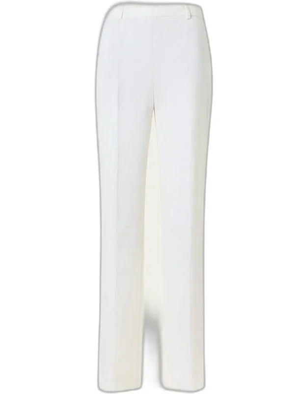 Linen-wool Straight-leg Trousers