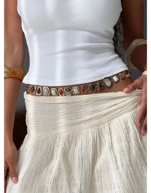 Gemstone Chain Belt