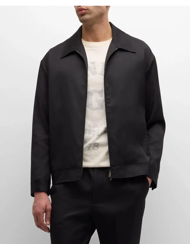 Luther Gabardine Coach Jacket