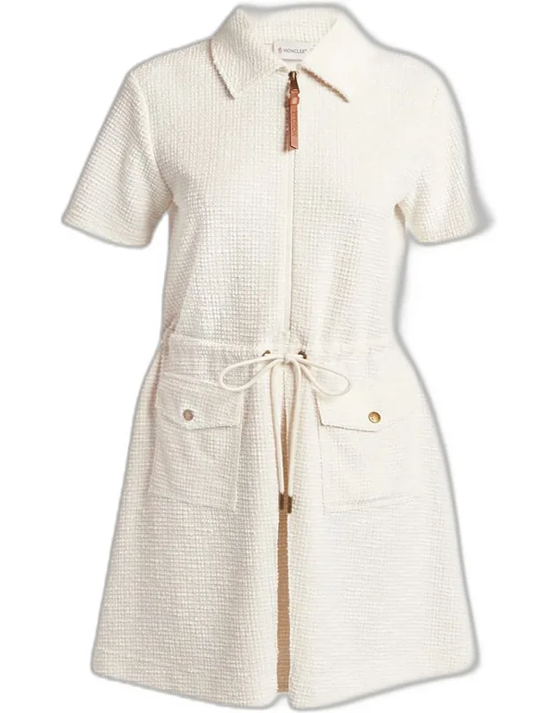 A-line Tweed Shirtdress