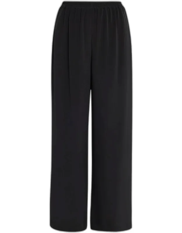 Flared Midweight Crepe Trousers