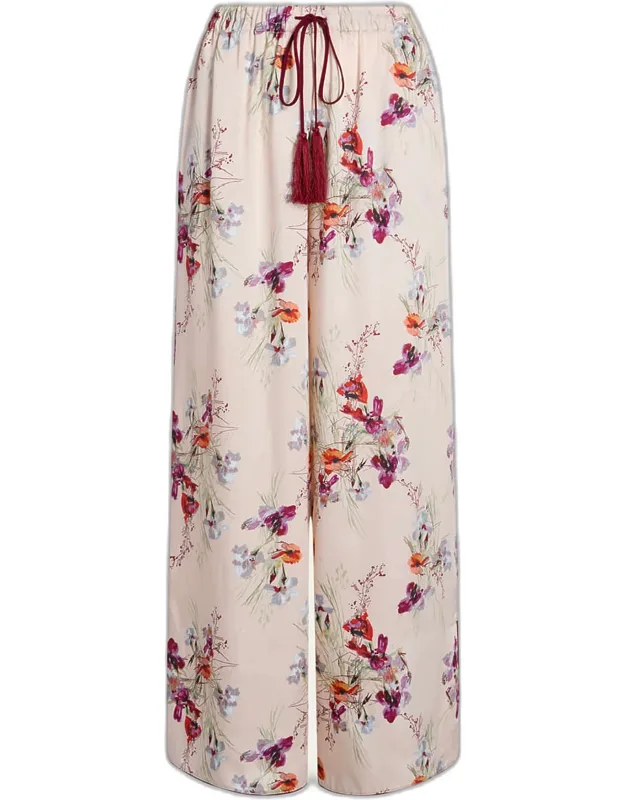 Iris Bouquet Drawstring Pants