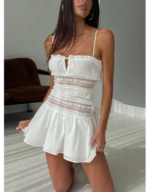 Drop Waist Lace Mini Dress