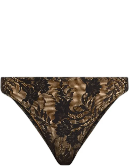Floral Lace Bikini Bottoms