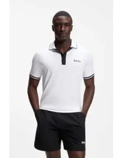 Active Slim-fit Polo Shirt With Moisture Management