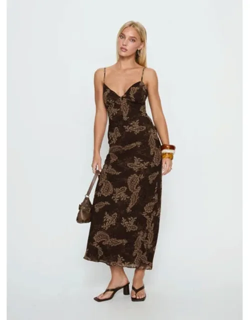 V Neck Maxi Dress