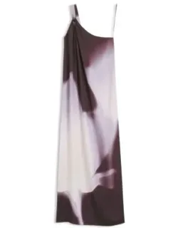 One-shoulder Dress With Floral Print