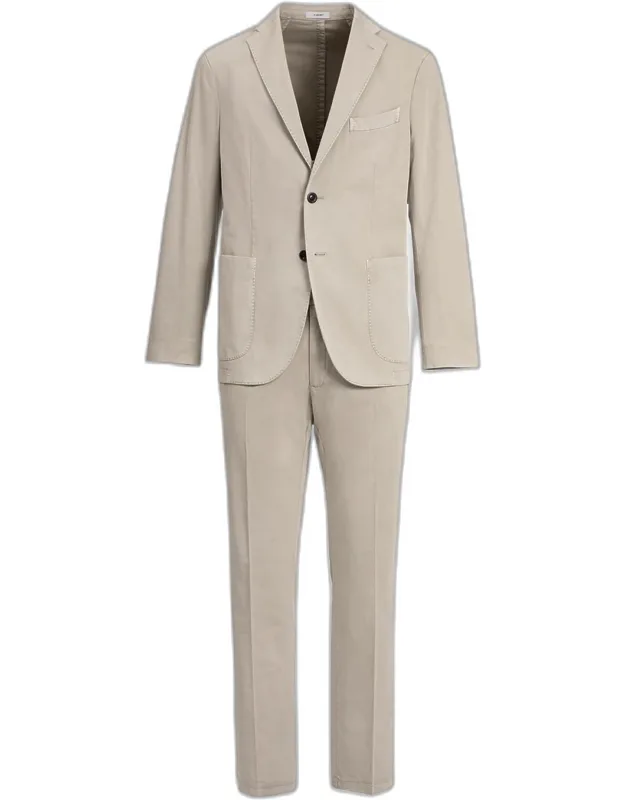 Garment-dyed Solid Suit
