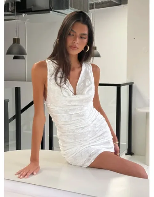 Cowl Neck Mini Dress