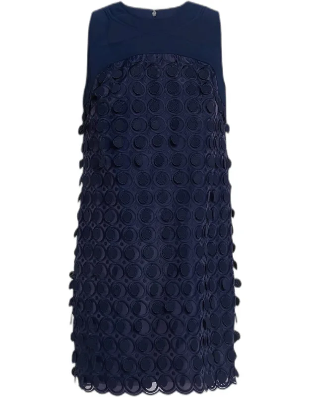 Cutout Woven Paillette Mini Dress