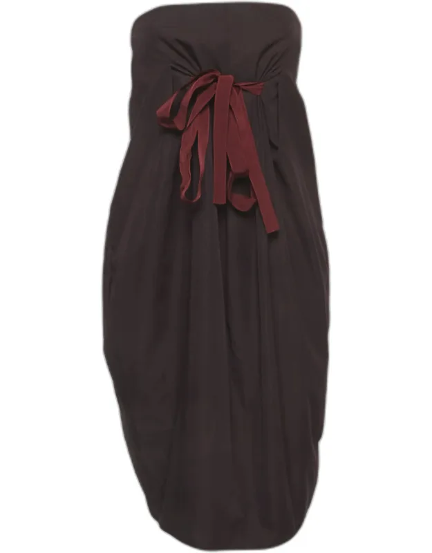 Cotton Strapless Mini Dress