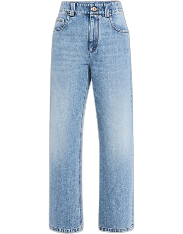 High-rise Straight Jeans