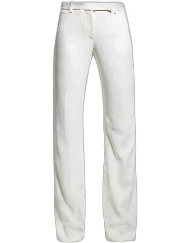 Leaf Crepe Classic Suiting Pants