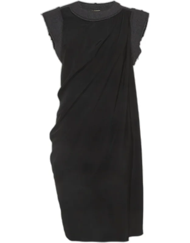 Jersey Wool Trim Mini Dress