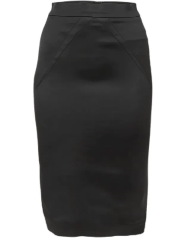 Satin Pencil Skirt