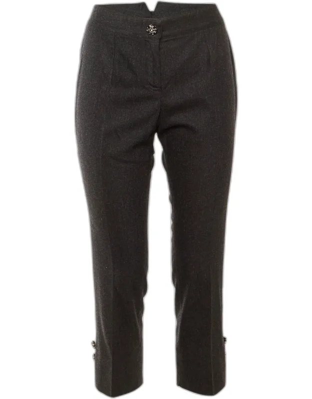 Wool Cropped Trousers