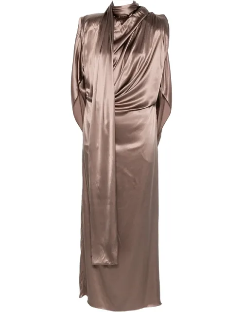 Draped Midi Dress
