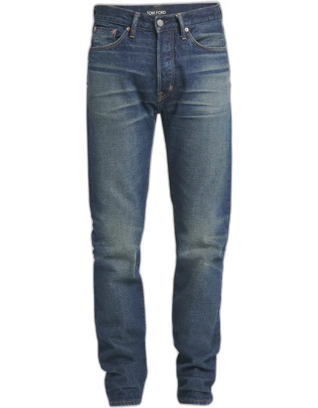 Selvedge Denim Slim-leg Jeans
