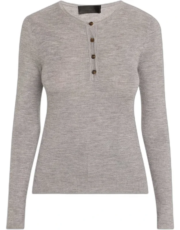 Henley Wool Sweater