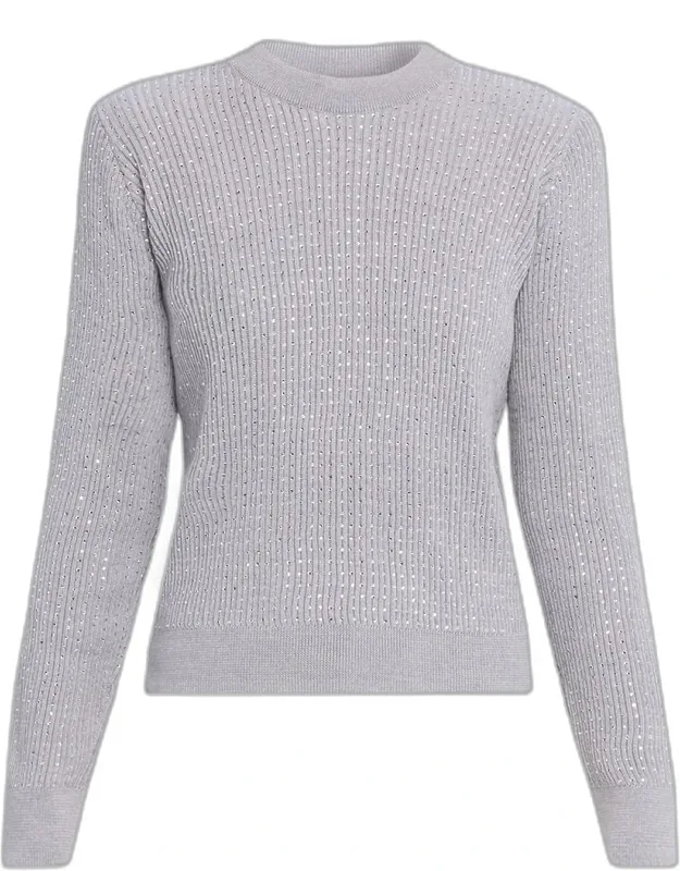 Journey Crewneck Crystal Embellished Sweater