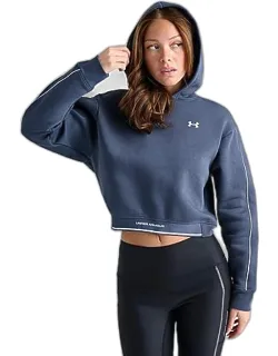 Piping Cropped Pullover Hoodie