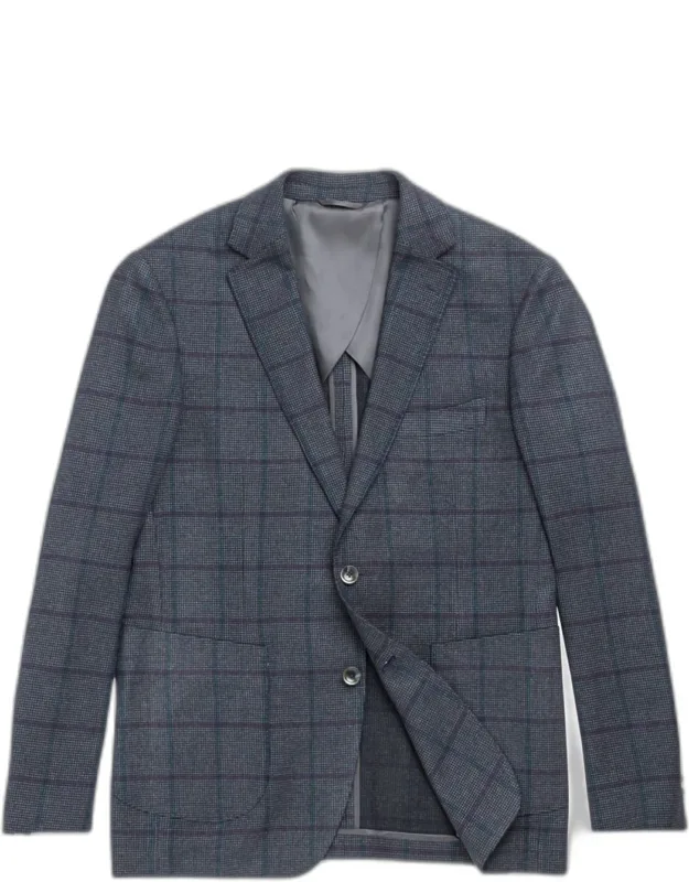 Campbell Point Check Hopsack Wool Jacket