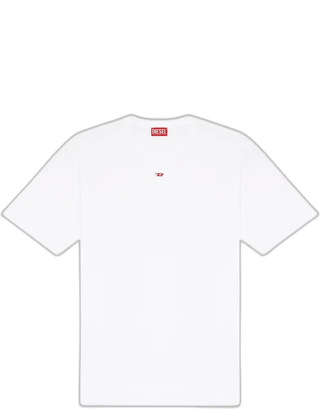 T-shirt With Embroidered D Patch