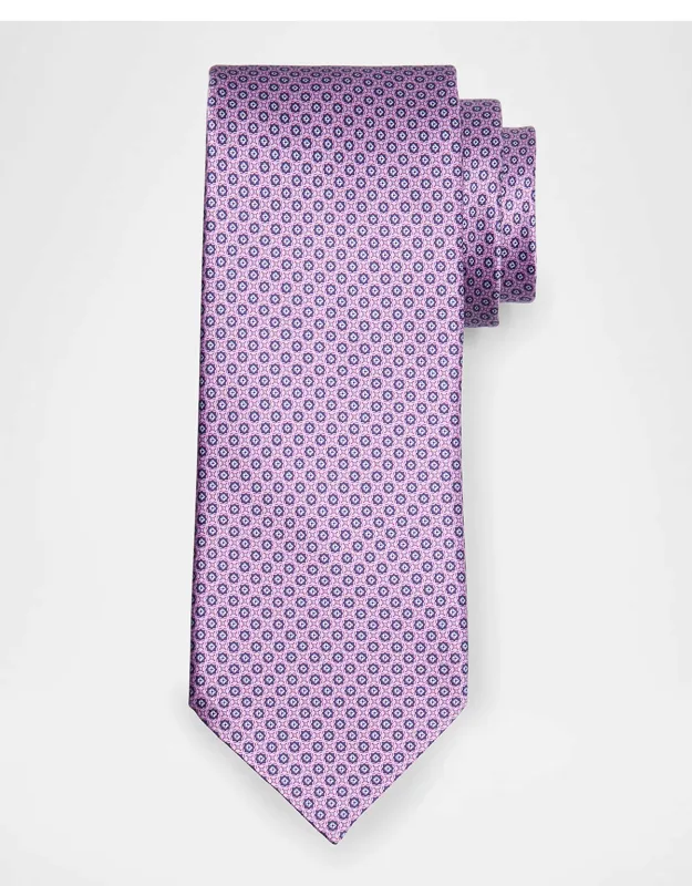 Micro-geometric Jacquard Silk Tie