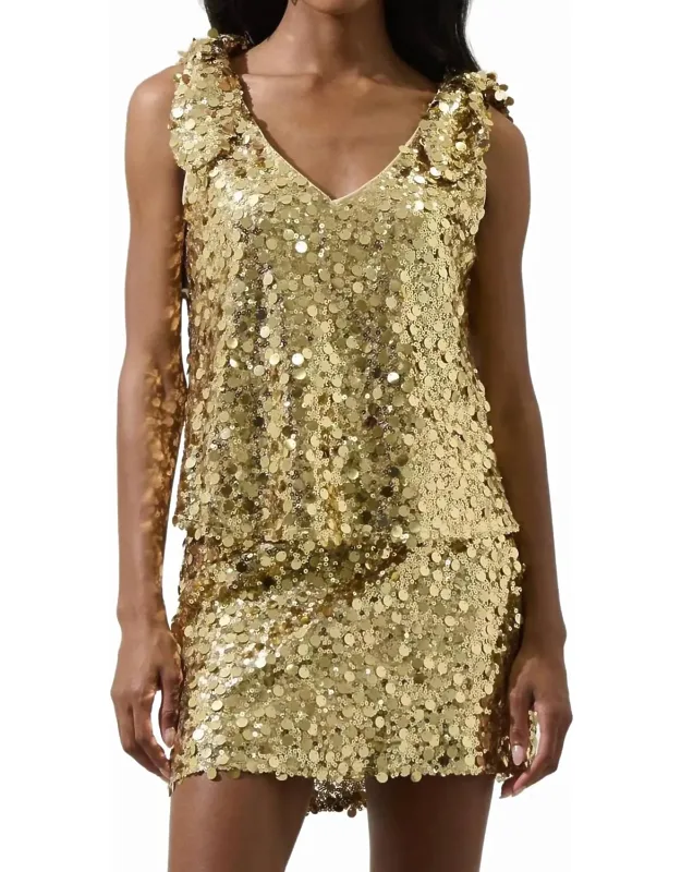 Cressida Sequin Sleeveless Top