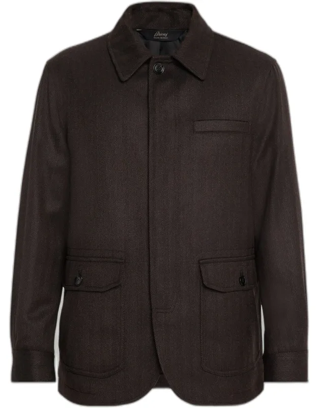 Super 180's Wool Herringbone Chore Jacket