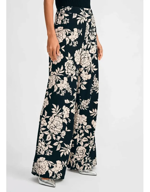 Wide Leg Floral Pants