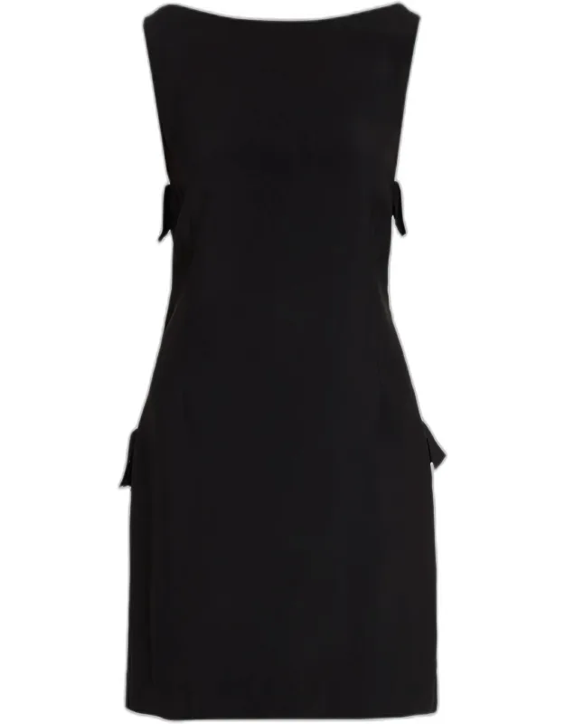 Sleeveless Scoop-back Mini Dress