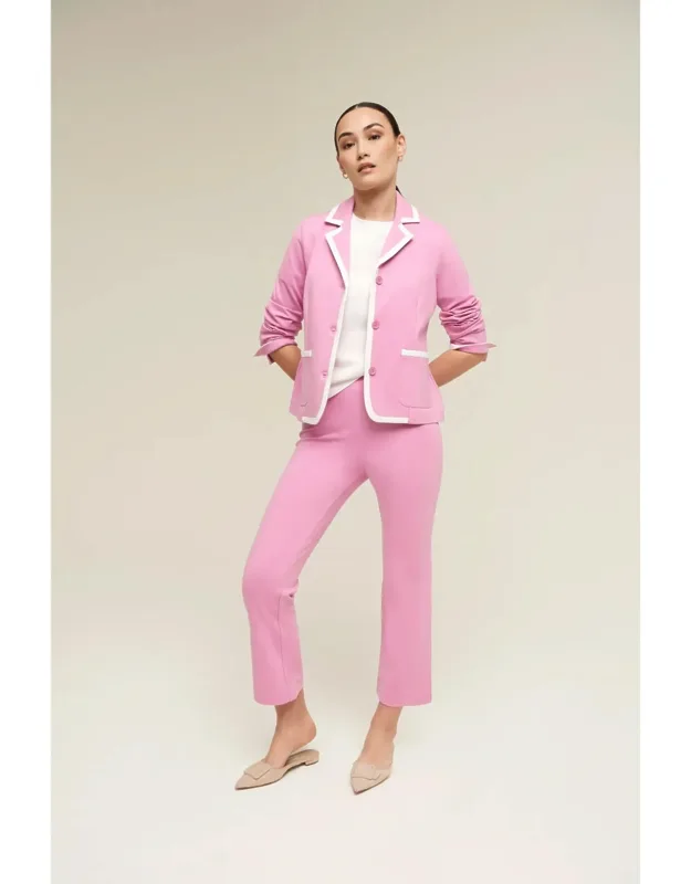 3 Button Ponte Rowing Jacket