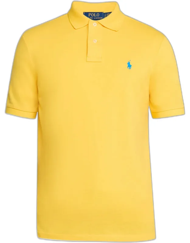 Slim Fit Mesh Polo Shirt