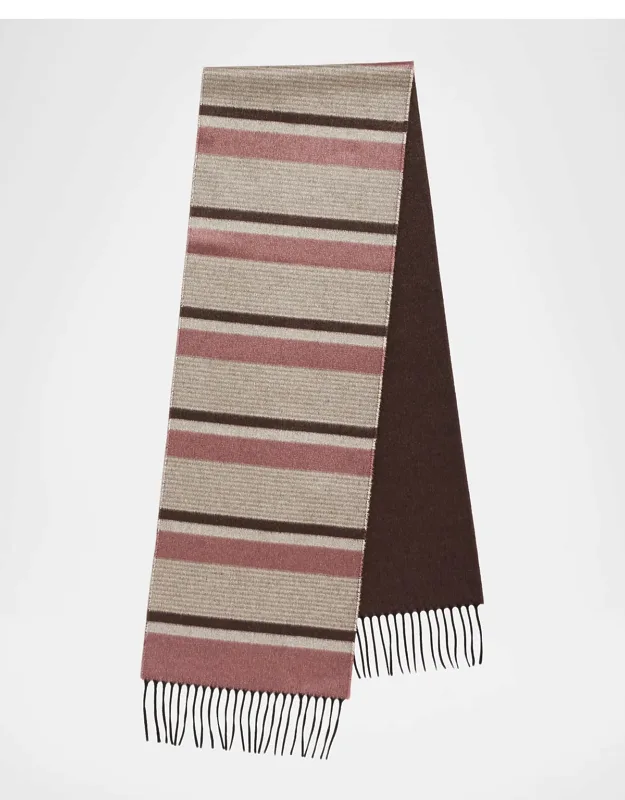 Rascar Solid To Stripe Silk And Cashmere Scarf