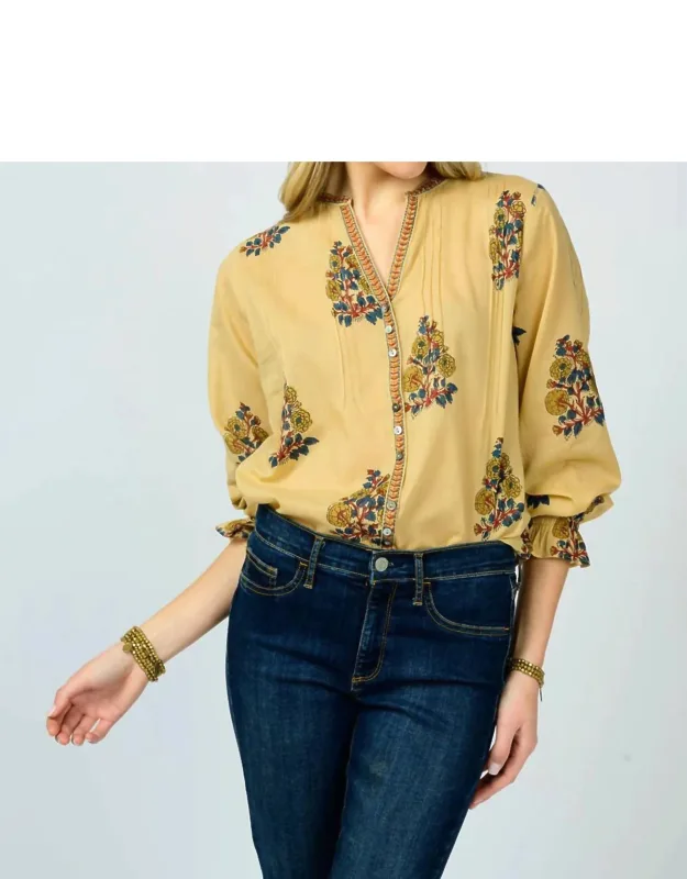 Banded Front Tucked Top