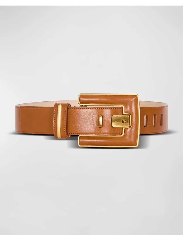 Calfskin Leather Waist Belt