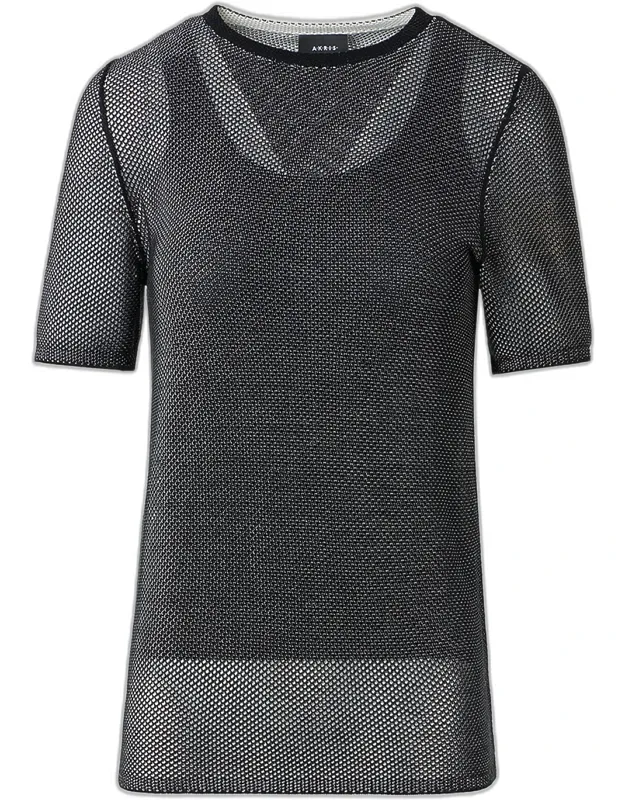 Two-tone Silk Knit Sweater