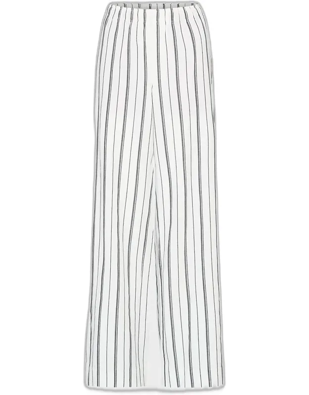 Resort Stripe Wide-leg Pants