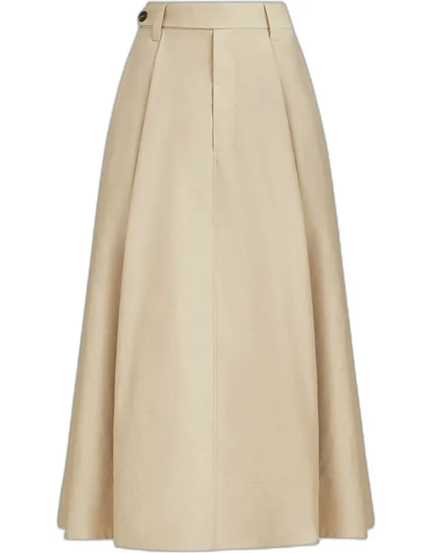 A-line Midi Skirt