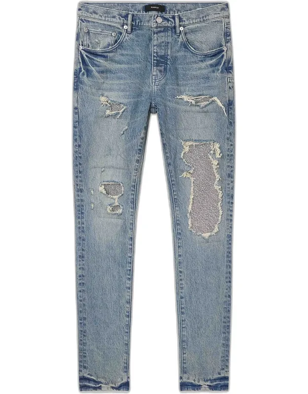 Skinny Beaded Repair Jeans