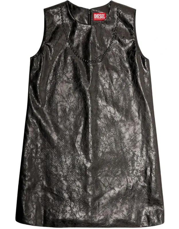 Short Dress With Embossed Logo