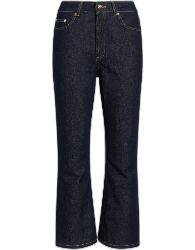 Cropped Kick-flare Jeans