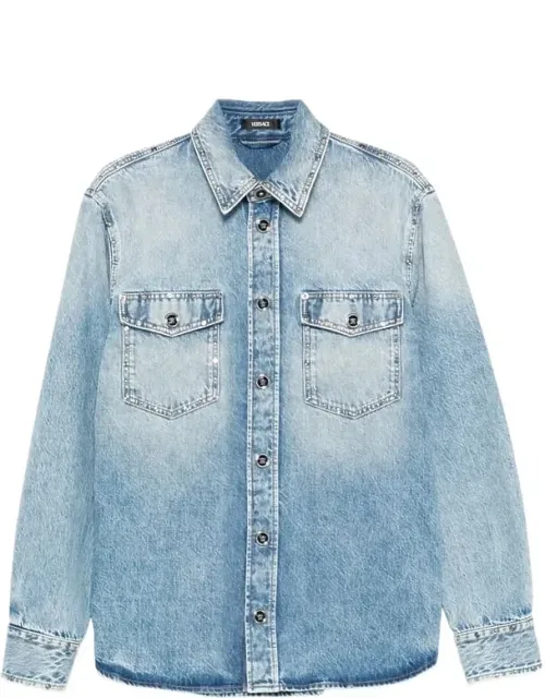Shirt With Studded Embellishment And Button Fastening