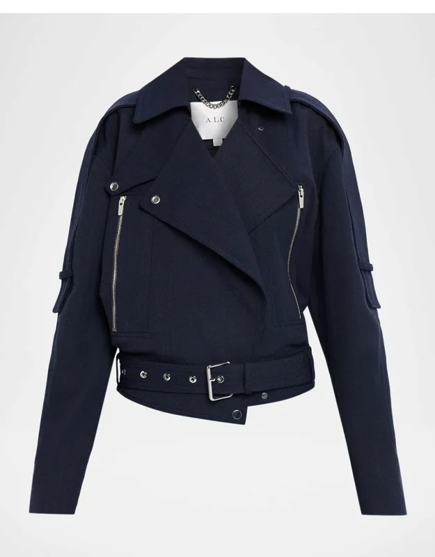 Wool-blend Moto Jacket