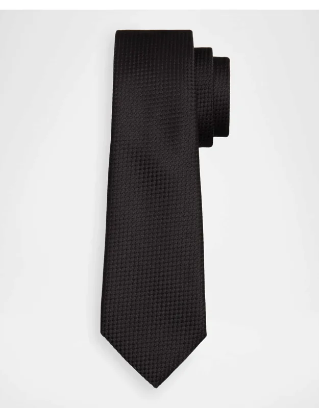 Tonal Basketweave Jacquard Silk Tie