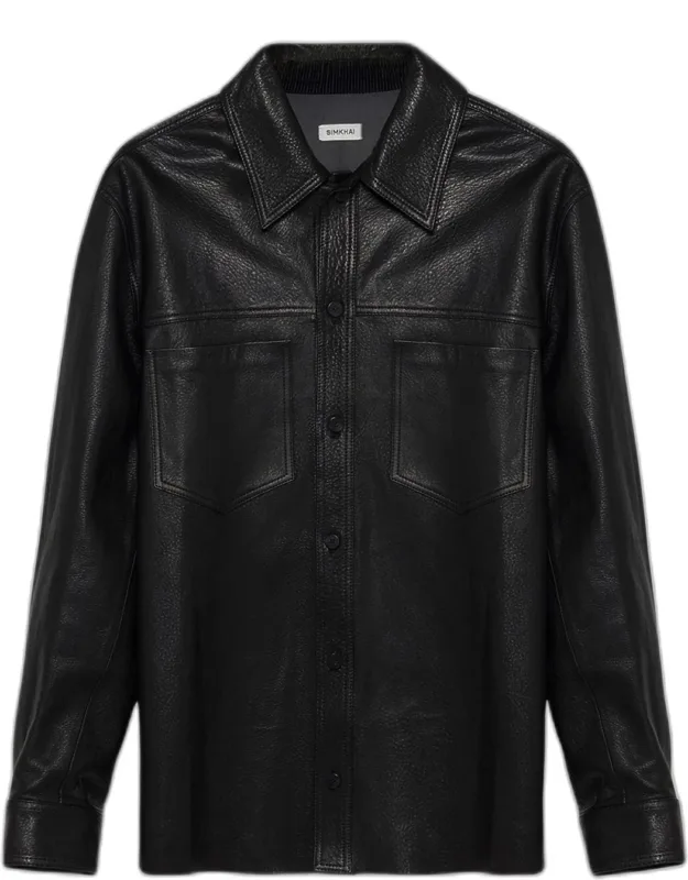 Gibson Leather Shirt Jacket