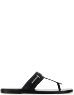 Leather Thong Slippers
