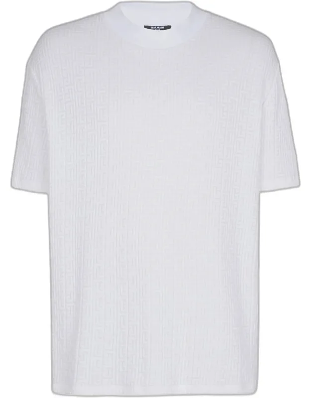 Pb Monogram Jacquard Crewneck T-shirt
