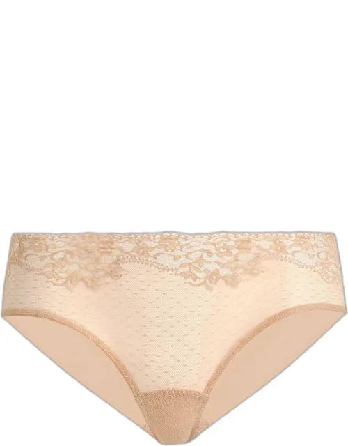 Lace-front Microfiber Bikini Briefs